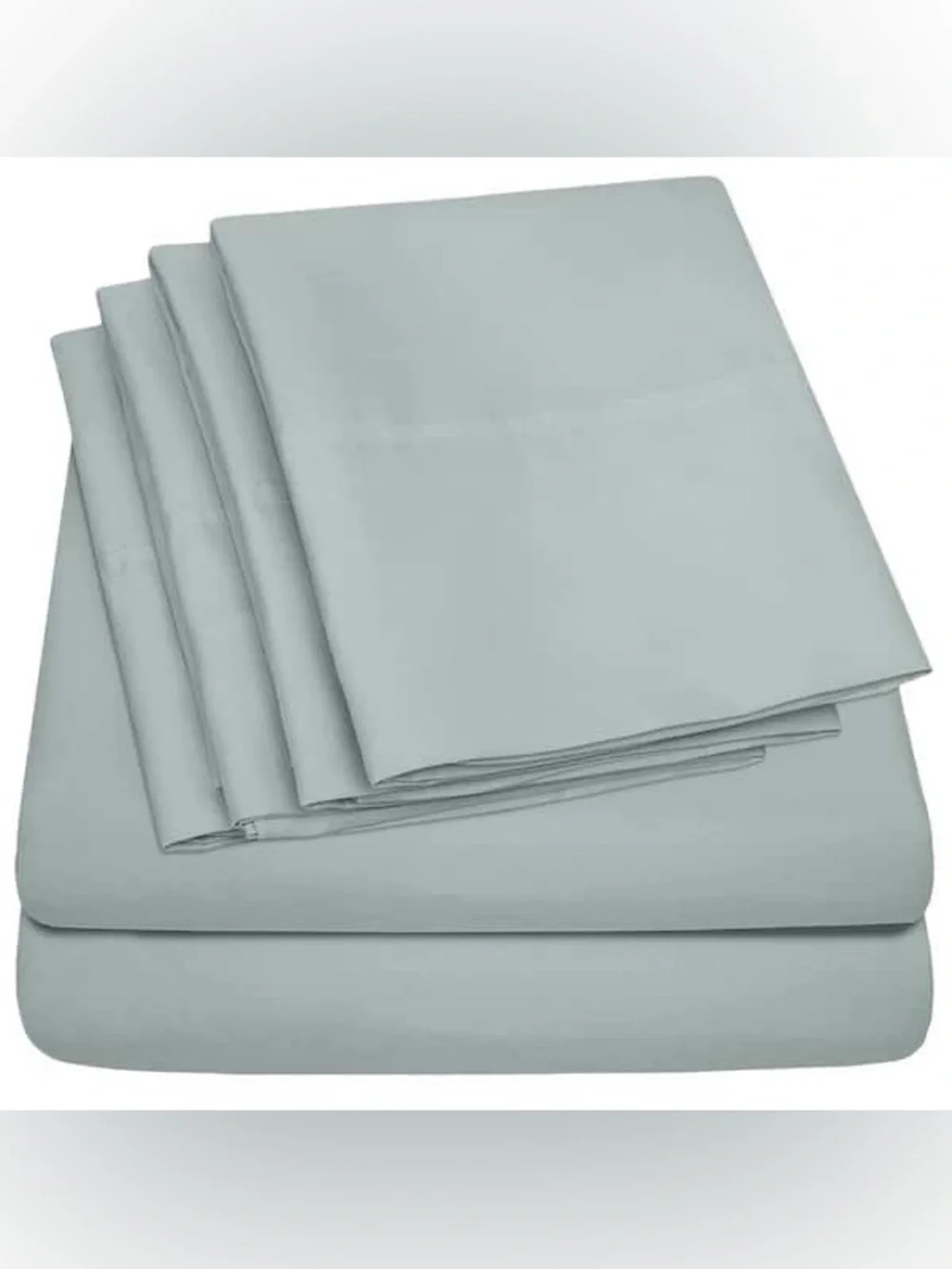 Sweet Home Collection RV Short Queen 6-Piece Microfiber Sheet Set slate 1500TC